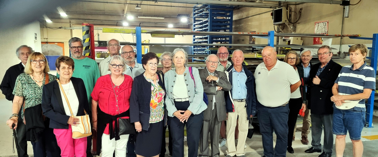 Les Compagnons en visite à l'usine ME Jarder de Dornecy